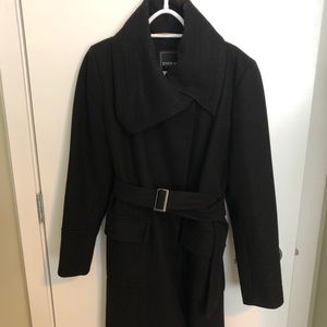 Black wool coat from EVER NEW